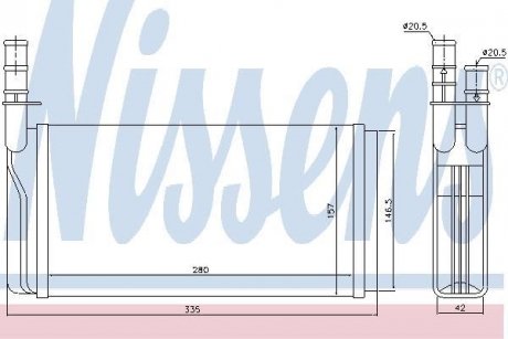 Радіатор пічки NISSENS 70011 (фото 1)