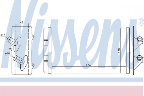 Радиатор печки NISSENS 71449