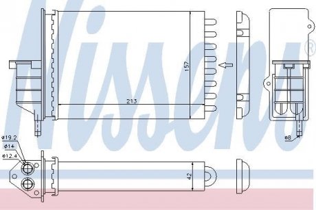 Радиатор отопителя NISSENS 71450