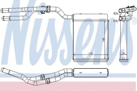 Радиатор печки NISSENS 71774