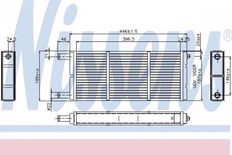 Радиатор печки NISSENS 73647