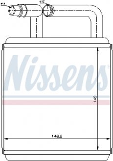 Радиатор отопителя NISSENS 77618