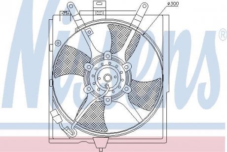 Вентилятор, охлаждение двигателя NISSENS 85298 (фото 1)