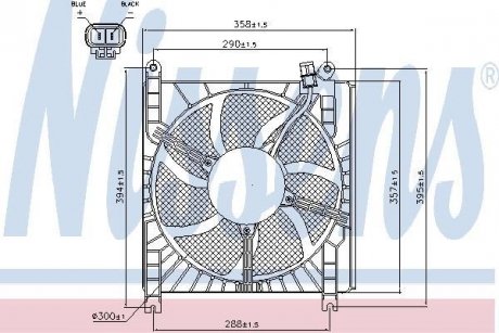 Вентилятор радиатора NISSENS 85415