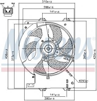 Вентилятор, охолодження двигуна NISSENS 85444