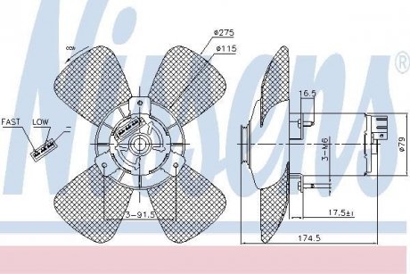 Вентилятор радіатора NISSENS 85801