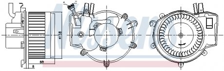 Вентилятор салону NISSENS 87395