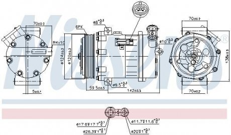 Компрессор кондиционера NISSENS 890063