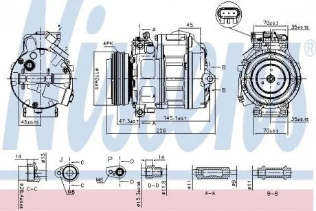 Компресор кондиціонера NISSENS 890329