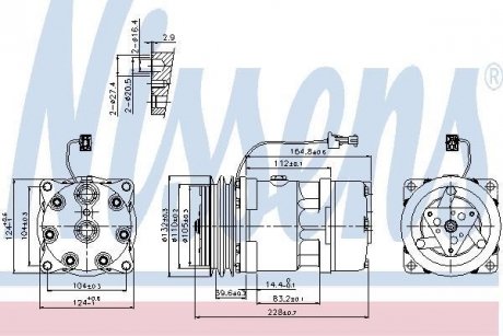 Компрессор кондиционера NISSENS 89141