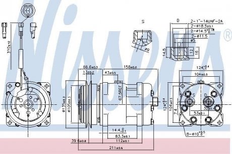 Компрессор кондиционера NISSENS 89220