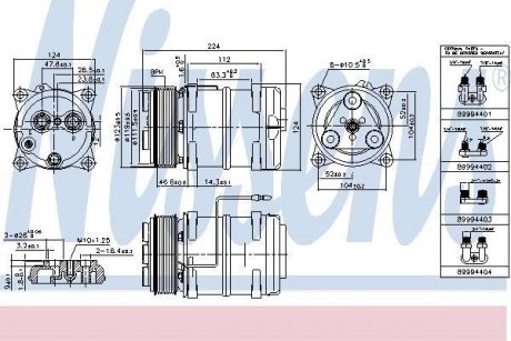Компрессор кондиционера NISSENS 899947