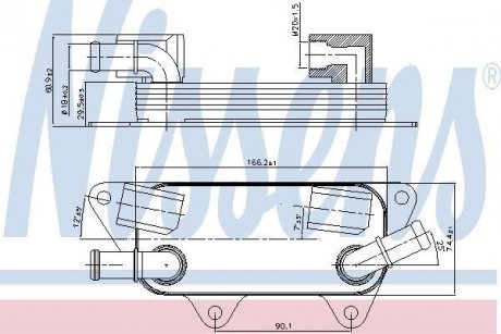 Радиатор смазки NISSENS 90789