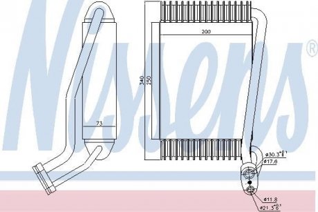 Випаровувач кондиціонера NISSENS 92144