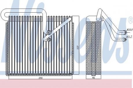 Испаритель, кондиционер NISSENS 92190