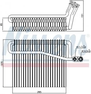 Испаритель, кондиционер NISSENS 92271