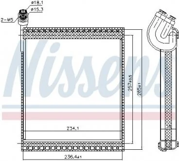 Випарювач кондиціонера NISSENS 92338