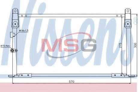 Радіатор кондиціонера NISSENS 940018