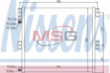 Радиатор кондиционера NISSENS 940075