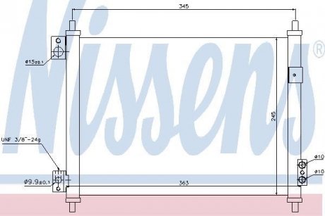 Конденсатор, кондиционер NISSENS 940078 (фото 1)