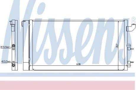 Конденсатор, кондиционер NISSENS 940173