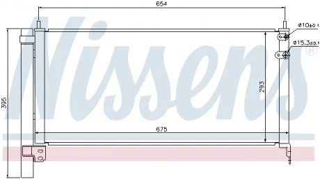 Радіатор кондиціонера NISSENS 940175