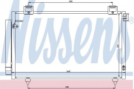 Радіатор кондиціонера NISSENS 940199