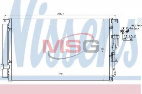 Конденсатор, кондиционер NISSENS 940210