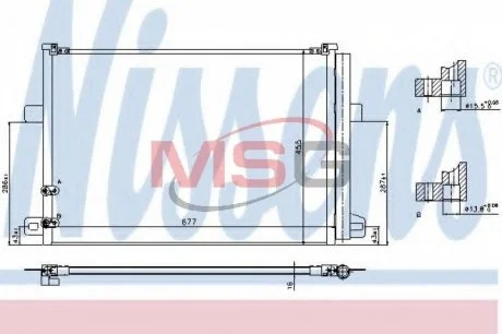 Конденсер кондиціонера NISSENS 940225