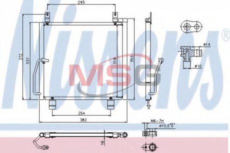 Конденсатор, кондиционер NISSENS 940301 (фото 1)