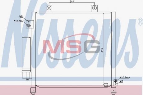 Конденсатор, кондиціонер NISSENS 940302