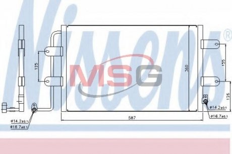 Конденсатор, кондиционер NISSENS 940305