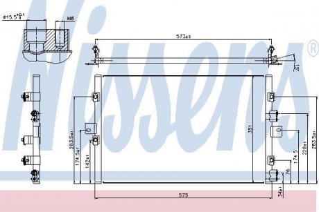 Конденсер кондиціонера NISSENS 940307