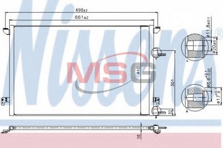 Конденсатор, кондиционер NISSENS 940320