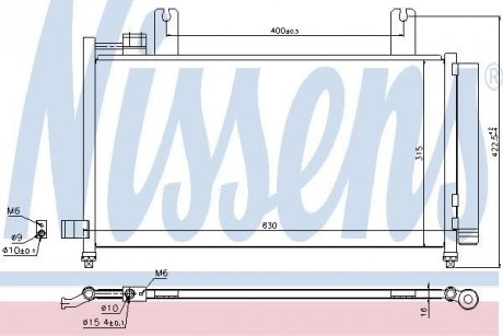 Конденсатор, кондиционер NISSENS 940328