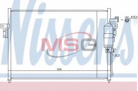 Конденсер NISSENS 940445