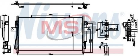 Конденсатор кондиціонера (з осушувачем) NISSENS 940840