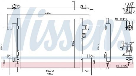 Радіатор кондиціонера First Fit NISSENS 941044 (фото 1)