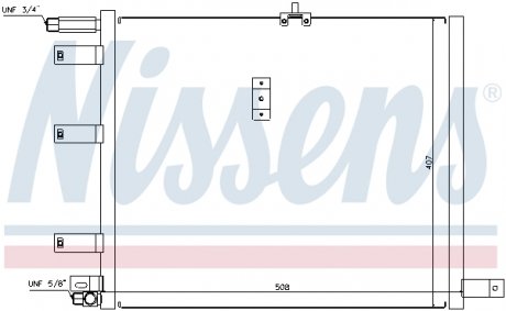 Конденсатор, кондиционер NISSENS 94300