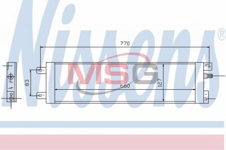 Радіатор кондиціонера NISSENS 94558