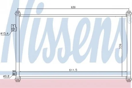 Конденсер кондиціонера NISSENS 94733