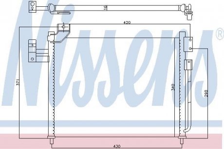 Конденсатор, кондиционер NISSENS 94760