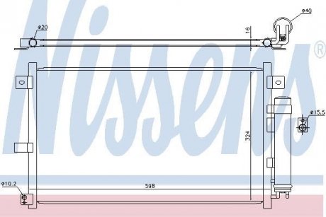 Конденсер кондиціонера NISSENS 94949 (фото 1)