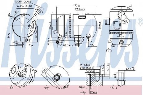 Осушувач кондиціонера NISSENS 95520 (фото 1)