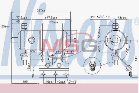 Фільтр-осушувач NISSENS 95521