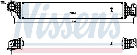 INTERCOOLER HONDA CIVIC X 16- NISSENS 961527 (фото 1)