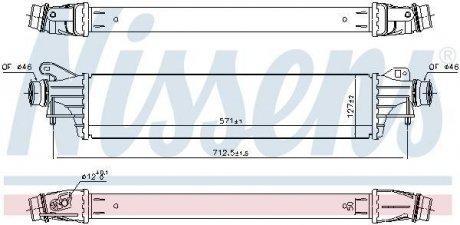 CHЈODNICA POWIETRZA OPEL CORSA E 1,4 14-/OPEL ADAM 13- /TYP DENSO/ NISSENS 96310