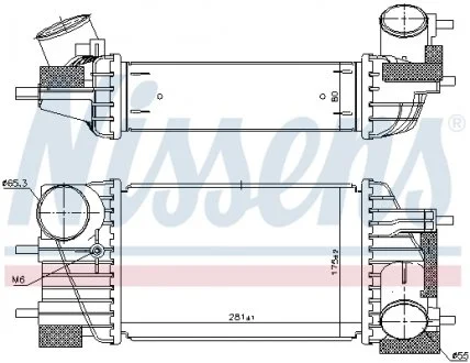 Інтеркулер NISSAN JUKE 1.6 06.10-12.19 NISSENS 96360