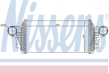 Радиатор интеркулера NISSENS 96438 (фото 1)