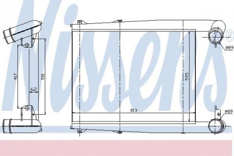 Интеркулер NISSENS 97025 (фото 1)